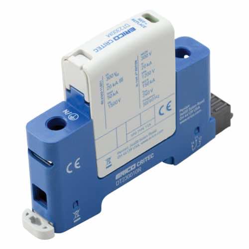 DT230010R Erico DIN Rail Surge Protection Class II, 1+0 Max Discharge Current (Imax), IEC 50 kA 8/20 μs New Zealand
