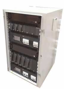 Dual-Three-Phase-Input-5.5kW-110VDC-Float-Charger-Three-Phase-Input-1.2kW-24VDC-Float-Charger-21U-Floor-Mount-Cabinet